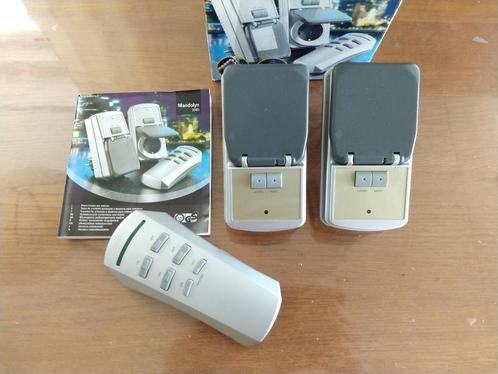 Schakelset 2 contactdozen voor buiten + afstandsbediening, Tuin en Terras, Buitenverlichting, Zo goed als nieuw, Overige typen