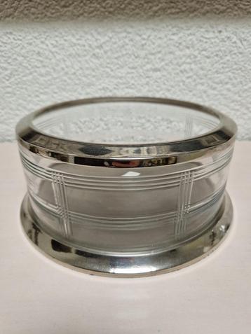windlicht/ hurricane van Riverdale geslepen glas met metaal beschikbaar voor biedingen