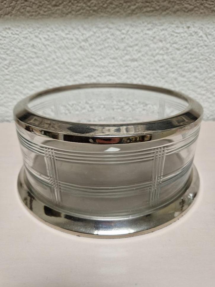 windlicht/ hurricane van Riverdale geslepen glas met metaal, Huis en Inrichting, Woonaccessoires | Kandelaars en Kaarsen, Gebruikt