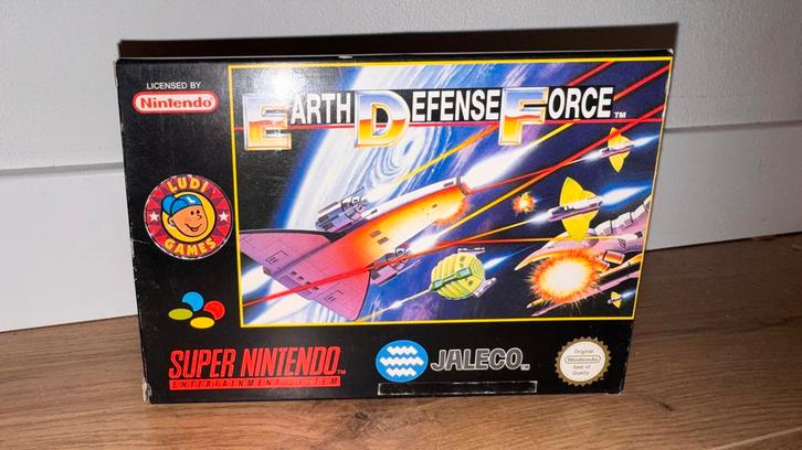 Earth Defense Force - Super Nintendo - FAH, Spelcomputers en Games, Spelcomputers | Nintendo NES, Zo goed als nieuw, Zonder controller