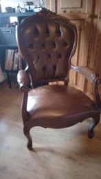 Oude leren barok stoel, Ophalen