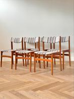 6 vintage stoelen Erik Buch Deens design jaren 50/60, Huis en Inrichting, Stoelen, Ophalen