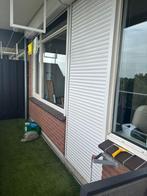 Wit rolluik voor deur handmatig, Doe-het-zelf en Verbouw, Rolluiken, Ophalen, Gebruikt, 200 cm of meer, Minder dan 100 cm
