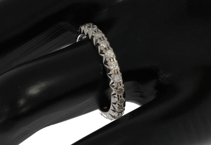 Alliance 24 diamanten 14k gouden dames ring briljant luxe, Sieraden, Tassen en Uiterlijk, Ringen, Zo goed als nieuw, Dame, Kleiner dan 17