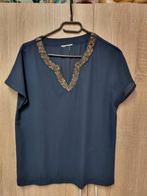 Shirt maat M donker blauw, Ophalen of Verzenden, Zo goed als nieuw, Blauw, Korte mouw
