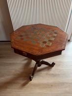 Vintige / Antieke Schaaktafel + opbergruimte schaakstukken, Ophalen