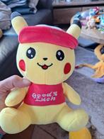Pikachu Knuffel met Muts - Good Luck, Ophalen of Verzenden, Zo goed als nieuw, Overige typen