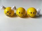 NIEUW:  Smiley's 3 stuks. Hard plastic., Ophalen of Verzenden, Zo goed als nieuw