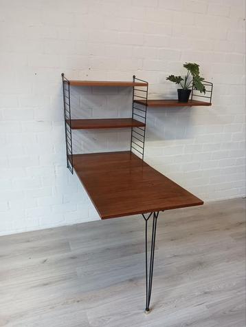 Wandmeubel, inklapbare tafel. Kasja en Nisse Strinning.  beschikbaar voor biedingen