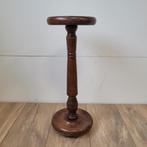 Grote eikenhouten kandelaar / zuil, Antiek en Kunst, Ophalen of Verzenden