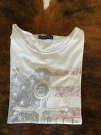t-shirt wit - S - leuke opdruk Our Seas 100%, Ophalen of Verzenden, Gedragen, Wit