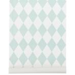 Ferm Living Behang Harlequin Mint Blauw, Huis en Inrichting, Stoffering | Behang, Blauw, Minder dan 10 m², Ophalen of Verzenden