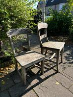 Houten tuinstoelen - zwaar hout, Ophalen, Gebruikt, Hout