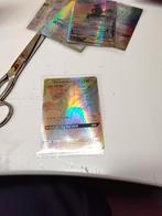 Pokemon pikachu zekron gx regenboog, Verzenden, Zo goed als nieuw, Losse kaart, Foil