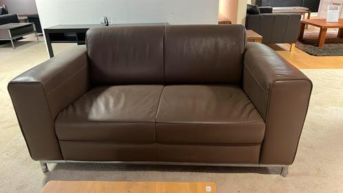 2 zits bank leder, Huis en Inrichting, Banken | Bankstellen, Gebruikt, 200 tot 250 cm, 75 tot 100 cm, Leer, Ophalen