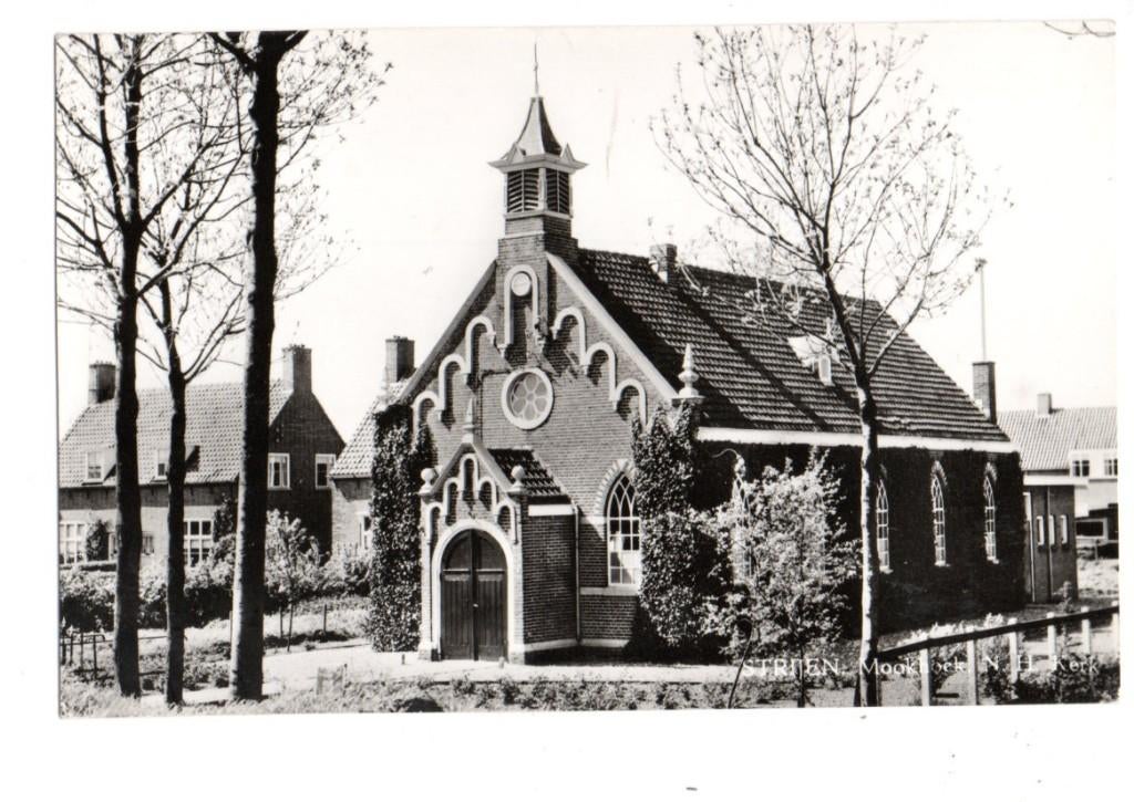 Strijen. Mookhoek .Ned. Herv. Kerk.  **, Ophalen of Verzenden, 1960 tot 1980, Ongelopen, Zuid-Holland