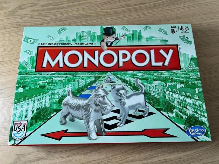 Monopoly Original Bordspel Amerikaanse Versie, Hobby en Vrije tijd, Gezelschapsspellen | Bordspellen, Zo goed als nieuw, Ophalen of Verzenden