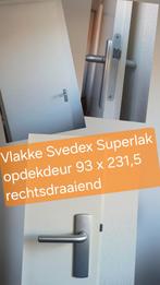 ✅️️ Svedex Superlak Opdekdeur Rechts 93x231,5cm+ slot+ greep, Doe-het-zelf en Verbouw, Deuren en Horren, Ophalen, 80 tot 100 cm