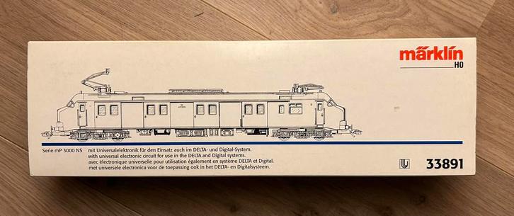 Marklin HO 33891 NS Motorpost MP 3001., Hobby en Vrije tijd, Modeltreinen | H0, Nieuw, Wagon, Wisselstroom, Märklin, NS, Ophalen of Verzenden
