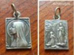 Oud zilveren medaille uit Lourdes met Maria, Postzegels en Munten, Zilver, Buitenland, Verzenden