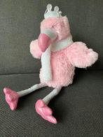 Dansende en zingende Flamingo vogel roze meisje knuffel, Overige typen, Ophalen of Verzenden