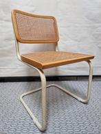 vintage chair/retro stoel met webbing made in Italy, Huis en Inrichting, Stoelen, Ophalen, Gebruikt, Metaal, Eén