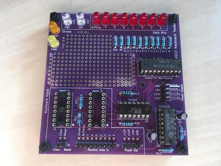 ASCII Keyboard Tester DIY Kit voor o.a. Apple-1 en Apple ][, Computers en Software, Vintage Computers, Ophalen