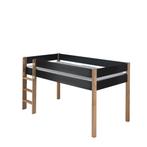 Infans Color halfhoogslaper - 90x200 - Antraciet/beuken, Niet ingevuld, Niet ingevuld, Nieuw, Ophalen of Verzenden