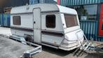 Klassieke caravan Hobby 420 de Luxe in goede staat, Rondzit, Hobby, Particulier, Vast bed
