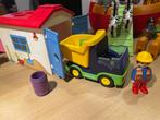 Playmobil 123 garage met kiepwagen, Kinderen en Baby's, Speelgoed | Playmobil, Ophalen of Verzenden, Zo goed als nieuw, Complete set