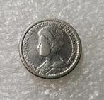 25 Cent 1917, Postzegels en Munten, Munten | Nederland, Verzenden, Zilver, 25 cent, Koningin Wilhelmina