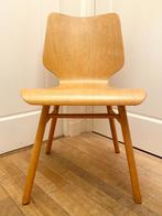 Multiplex vintage Mid-Century stoel, beuken, Scandinavisch, Ophalen, Gebruikt, Overige kleuren, Eén
