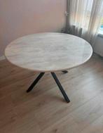Marmer eettafel, Huis en Inrichting, Tafels | Eettafels, Ophalen, Zo goed als nieuw, Rond, 100 tot 150 cm