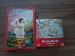 Twee Puzzels: Wacky World & Engel Castorland, Ophalen of Verzenden, Zo goed als nieuw, Goliath, Castorland