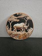Decoratieve Wandplaat Neushoorn, Antiek en Kunst, Ophalen of Verzenden