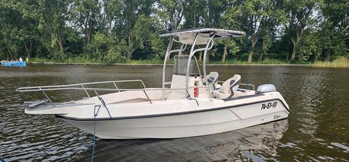 Elan 20 cc 100pk Honda 4 takt, Watersport en Boten, Vis- en Consoleboten, Gebruikt, 70 pk of meer, 6 meter of meer, Benzine, Buitenboordmotor
