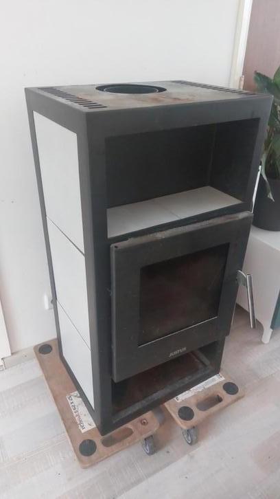 Justus 6kw vrijstaande houtkachel haard hout kachel, Huis en Inrichting, Haarden, Gebruikt, Houthaard, Ophalen