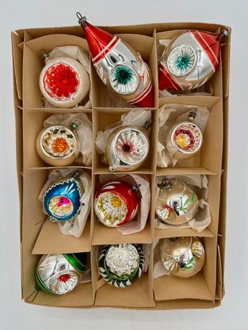 Mix & Match: oude kerstbal gekleurde deukbal deukpegel beschikbaar voor biedingen