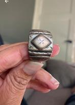 Antieke Berber Zilveren Ring - Marokko, Sieraden, Tassen en Uiterlijk, Ringen, Gebruikt, 19 tot 20, Ophalen of Verzenden, Dame of Heer