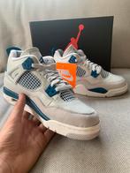 Air Jordan 4 Off white/ military blue, Kleding | Heren, Schoenen, Nieuw, Blauw, Sneakers of Gympen, Nike