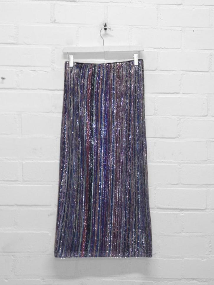 Aaiko - Mooie multicolour pailletten rok maat XXL Nieuw €119, Kleding | Dames, Rokken, Nieuw, Maat 46/48 (XL) of groter, Overige kleuren
