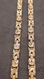 gouden platte koningsketting 14kt, Www.bredajuwelier.nl, Nieuw, Ophalen of Verzenden, Www.bredajuwelier.nl