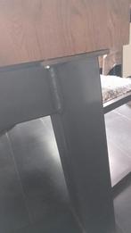 Massief industriële tafel met banken in prijs verlaagd!!, Huis en Inrichting, Ophalen, 50 tot 100 cm, Zo goed als nieuw, 150 tot 200 cm