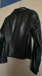 Zwart leren dames jasje maat 38, Kleding | Dames, Ophalen of Verzenden, Zo goed als nieuw, Zwart