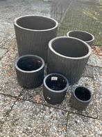 Bloempot set van 6, Tuin en Terras, Bloempotten, Ophalen, Kunststof, Tuin, Rond