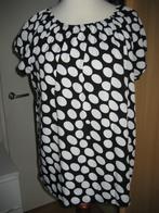 LIV blouse xxl bolletjes motief zwart wit, Kleding | Dames, Blouses en Tunieken, Ophalen of Verzenden, Zo goed als nieuw, LIV