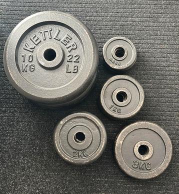 Halter schijven staal totaal 60 kilo  beschikbaar voor biedingen