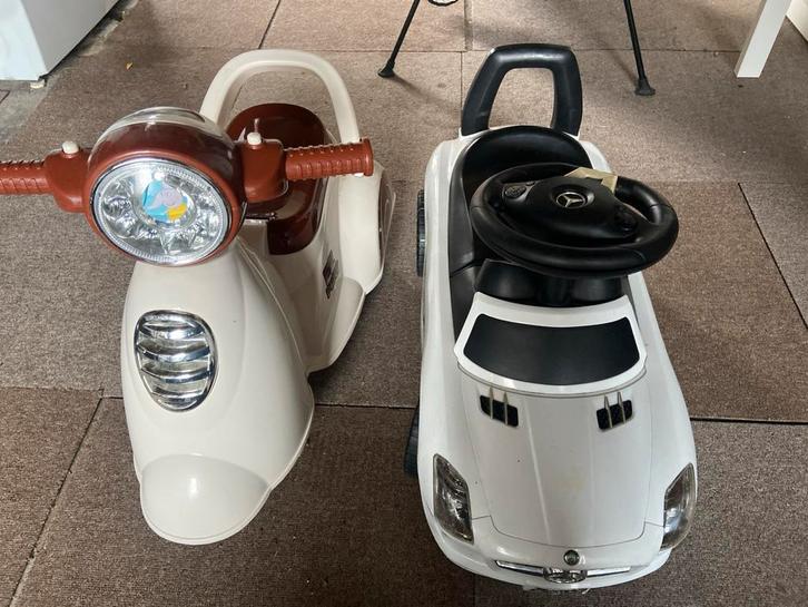 Loopauto & Loopfiets - Set van 2!, Kinderen en Baby's, Speelgoed | Buiten | Voertuigen en Loopfietsen, Gebruikt, Loopvoertuig