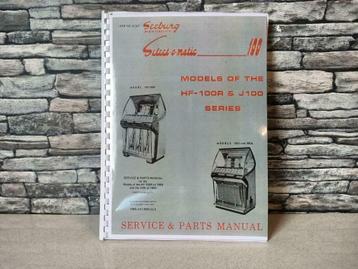 Service Manual: Seeburg j100/HF100R (1955) jukebox nieuw !!  beschikbaar voor biedingen