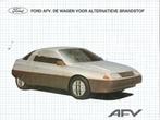 Brochure FORD AFV Concept Car, 1989 (NL)., Ford, Nieuw, Ophalen of Verzenden, Ford